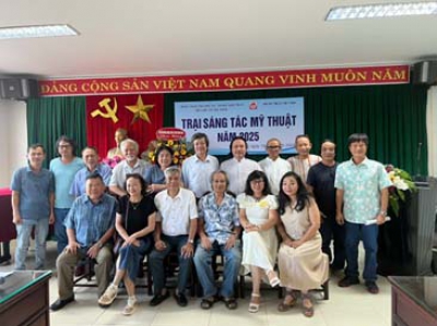 Khai mạc Trại sáng tác Mỹ thuật Việt Nam 2025 khu vực phía Nam tại Nha Trang