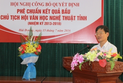 Tham luận của ông Trần Ngọc Minh, Phó Giám đốc Sở VHTTDL, Chủ tịch Hội Văn học nghệ thuật tỉnh Hải Dương tại hội thảo &quot;Đổi mới và nâng cao hiệu quả sáng tác của văn nghệ sĩ tại các Nhà sáng tác&quot;