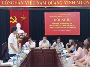 HỘI NGHỊ “SƠ KẾT 6 THÁNG ĐẦU NĂM VÀ TRIỂN KHAI NHIỆM VỤ 6 THÁNG CUỐI NĂM 2023” CỦA TRUNG TÂM HỖ TRỢ SÁNG TÁC VĂN HỌC NGHỆ THUẬT