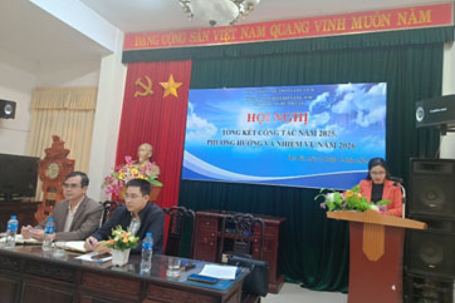 Hội nghị Tổng kết công tác 2025, phương hướng và nhiệm vụ năm 2026 của Trung tâm Hỗ trợ sáng tác văn học nghệ thuật